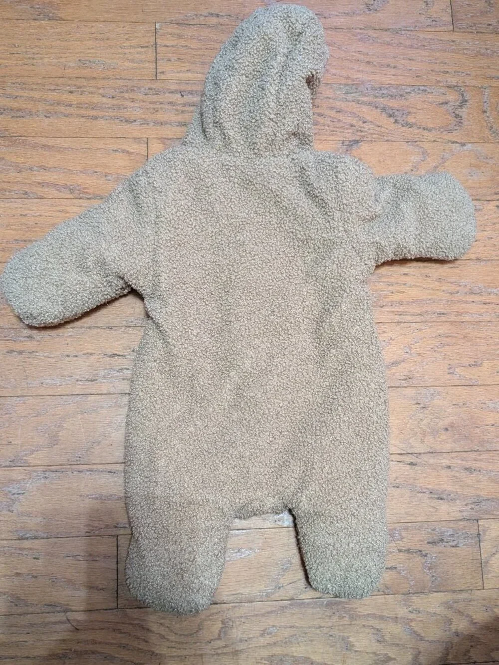 Wonder Nation Baby Teddy Fleece Pram with Hood, 0-3 months